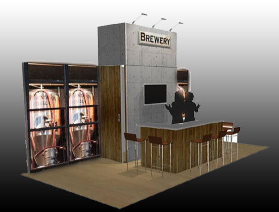 brewery trade show booth
